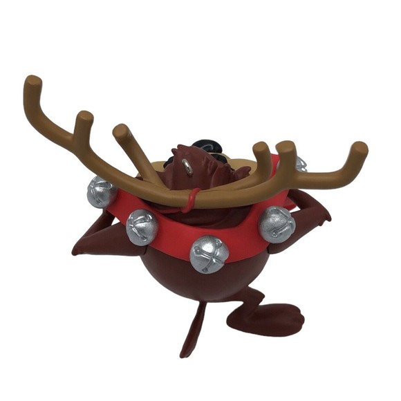 2022 Hallmark Looney Tunes Taz Santa's Extra Reindeer Keepsake Ornament w/ Box - Picture 4 of 8